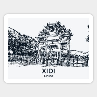 Xidi - China Sticker